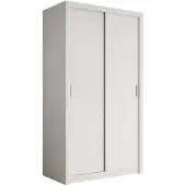 Meubella Kledingkast wit - 120x62x215 - Kleerkast met schuifdeuren