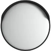 vidaXL Buiten Convex Verkeersspiegel Zwart Ø45 cm Polycarbonaat