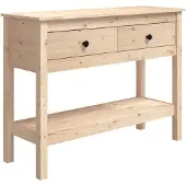 vidaXL Wandtafel 100x35x75 cm massief grenenhout