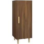 vidaXL Dressoir 34,5x34x90 cm bewerkt hout bruin eikenkleur