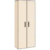 vidaXL Schoenenkast 60x30x166 cm stof crèmekleurig