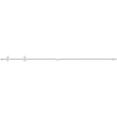 vidaXL Ophangset voor minischuifdeur 183 cm koolstofstaal wit