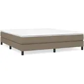 vidaXL Boxspring bed stof taupe 180x200 cm