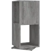 vidaXL Draaikast 34,5x34,5x75,5 cm spaanplaat betongrijs