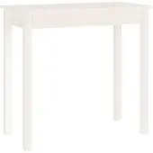 vidaXL Wandtafel 80x40x75 cm massief grenenhout wit