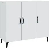 vidaXL Dressoir 90x34x80 cm bewerkt hout wit