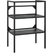 vidaXL Wastafelframe 59x38x83 cm ijzer zwart