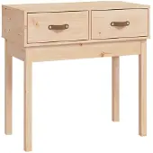 vidaXL Wandtafel 76,5x40x75 cm massief grenenhout