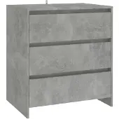vidaXL Dressoir 70x41x75 cm bewerkt hout betongrijs