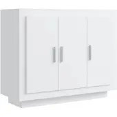 vidaXL Dressoir, wit, 92x35x75 cm, houtvezel