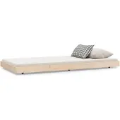 vidaXL Massief houten bed zonder matras, 90x190 cm, van grenenhout