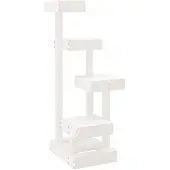 vidaXL Kattenmeubel 45,5x49x103 cm massief grenenhout wit