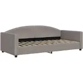 vidaXL Slaapbank 90x200 cm stof taupe