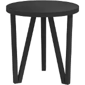 vidaXL Salontafel Ø35 cm MDF zwart