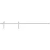 vidaXL Schuifdeurslot, 200 cm, staal, wit