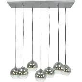 Dimehouse Industriële hanglamp Juliette 7-lichts smokey glass