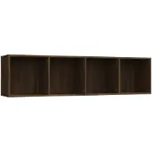vidaXL Boekenkast / tv-meubel 143x30x36 cm bruin eikenkleurig