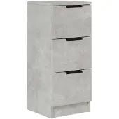 vidaXL Dressoir 30x30x70 cm bewerkt hout betongrijs