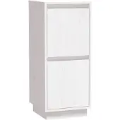 vidaXL Dressoir 31,5x34x75 cm massief grenenhout wit