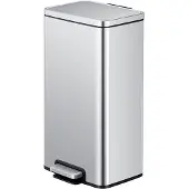 EKO Madison Pedaalemmer 30L Mat RVS Zilver zilver Kunststof Prullenbak