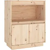 vidaXL Dressoir 60x34x75 cm massief grenenhout
