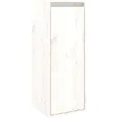 vidaXL Wandkast 30x30x80 cm massief grenenhout wit