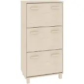 vidaXL Schoenenkast HAMAR 59,5x35x117 cm grenenhout honingbruin