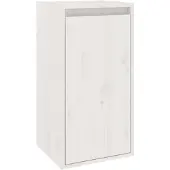 vidaXL Wandkast 30x30x60 cm massief grenenhout wit