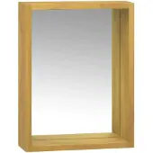 vidaXL Spiegelkast 30x10x40 cm massief teakhout