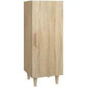 vidaXL Dressoir 34,5x34x90 cm bewerkt hout sonoma eikenkleurig