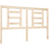 vidaXL Hoofdbord 146x4x100 cm massief grenenhout