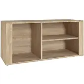 vidaXL Schoenenkast 100x35x45 cm bewerkt hout sonoma eikenkleurig