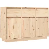 vidaXL Dressoir 111x36x75 cm massief grenenhout