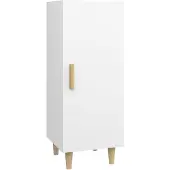 vidaXL Dressoir 34,5x34x90 cm bewerkt hout wit