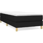 vidaXL Boxspring bed 90x200 cm stof zwart