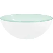 vidaXL Wasbak 30x12 cm gehard glas wit
