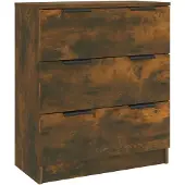 vidaXL Dressoir 60x30x70 cm bewerkt hout gerookt eikenkleurig