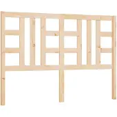 vidaXL Hoofdbord 126x4x100 cm massief grenenhout