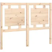 vidaXL Hoofdbord 125,5x4x100 cm massief grenenhout