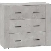 vidaXL Dressoir 80x33x70 cm bewerkt hout betongrijs