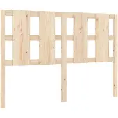 vidaXL Hoofdbord 145,5x4x100 cm massief grenenhout