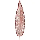 Décoris Decoratieve tak | | 79 x 12 x 0.5 cm (Varenblad, Rood)