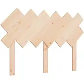 vidaXL Hoofdbord 122,5x3x80,5 cm massief grenenhout
