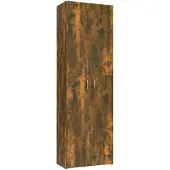 vidaXL Kantoorkast 60x32x190 cm bewerkt hout gerookt eikenkleurig