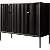 Meubella Dressoir mat zwart 104x39x83 cm goud hotel chique