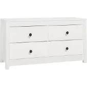 vidaXL Dressoir 100x40x54 cm massief grenenhout wit