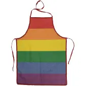 Out of the blue BBQ en Party Schort - Gay Pride/Regenboog thema kleuren - Verkleed artikelen - Dames en heren - Feestschorten