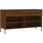 vidaXL Schoenenbank 102x35x55 cm bewerkt hout sonoma eikenkleurig