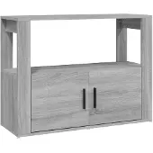 vidaXL Dressoir 80x30x60 cm bewerkt hout grijs sonoma eikenkleurig