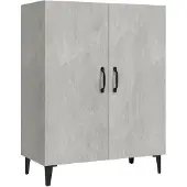 vidaXL Dressoir 70x34x90 cm bewerkt hout betongrijs